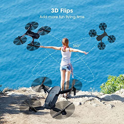Foldable Camera Drone for Adults Kids, 1080P FPV, 2 Batteries J186818