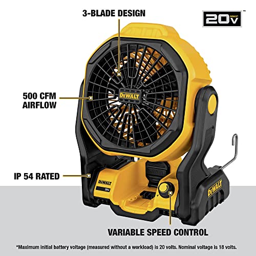 Cordless Jobsite Fan, 11-Inch, Tool Only V4493