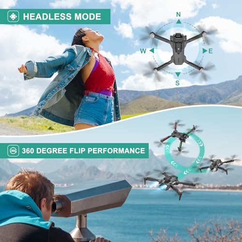 4K Camera Drone for Kids and Adults, Beginner Mini Drone with 2 Batteries S389