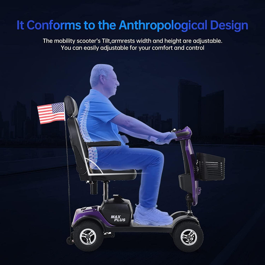 Electric 4-Wheel Mobility Scooter for Seniors Adults O5467