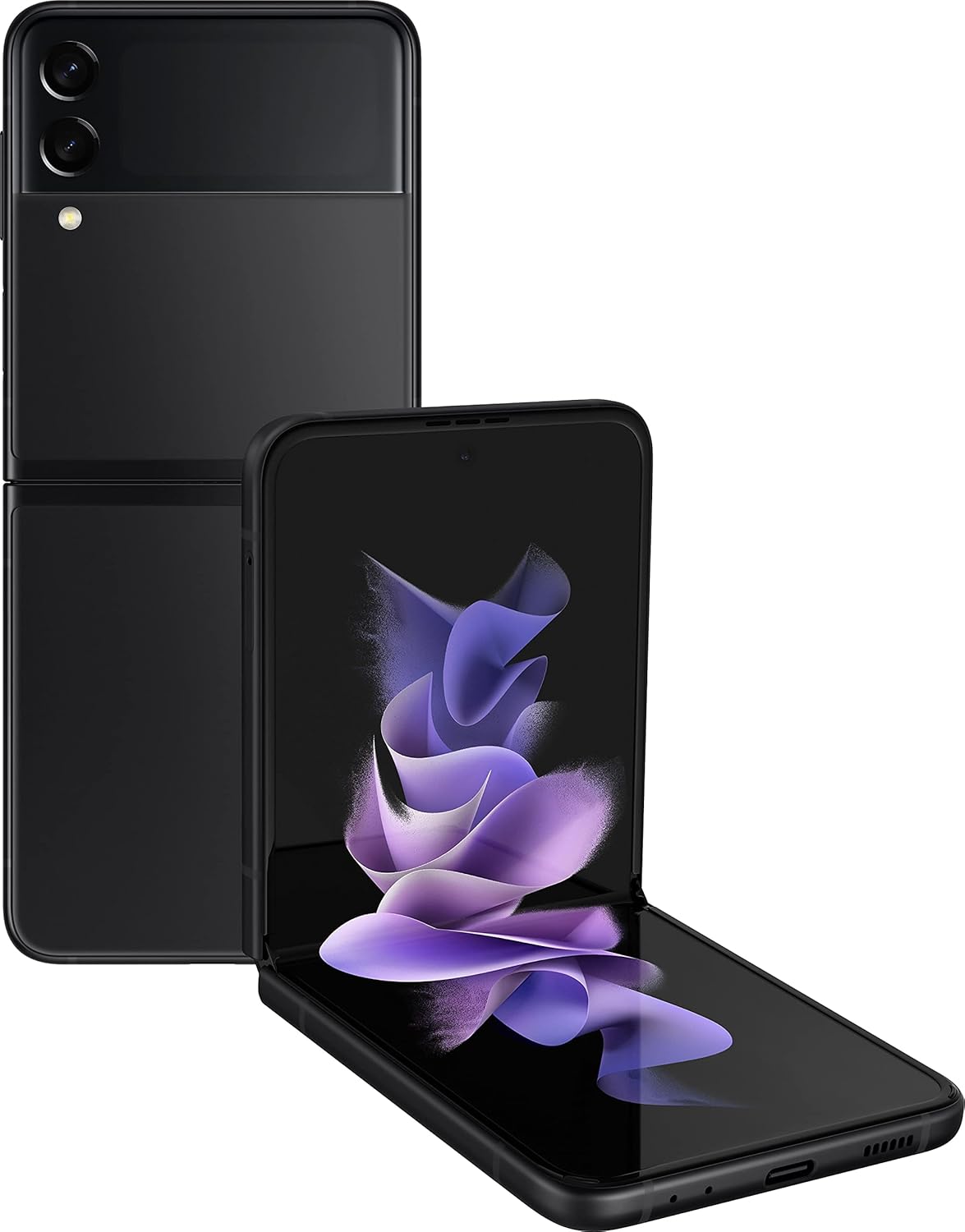 Samsung Galaxy Z Flip 3 F711 5G Single SIM 256GB 8GB RAM Factory Unlocked (GSM Only, No CDMA - not Compatible with Verizon) International Version – Black (Renewed)