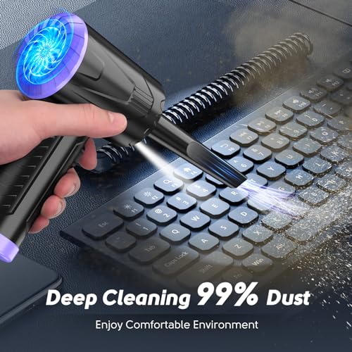 Cordless Electric Air Duster for Keyboard and Computer Cleaning J165