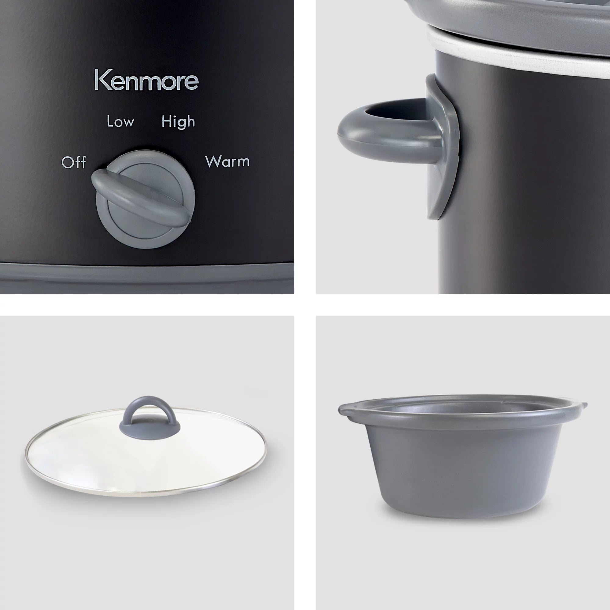 Slow Cooker 5 qt, Dial Control, Black V2829
