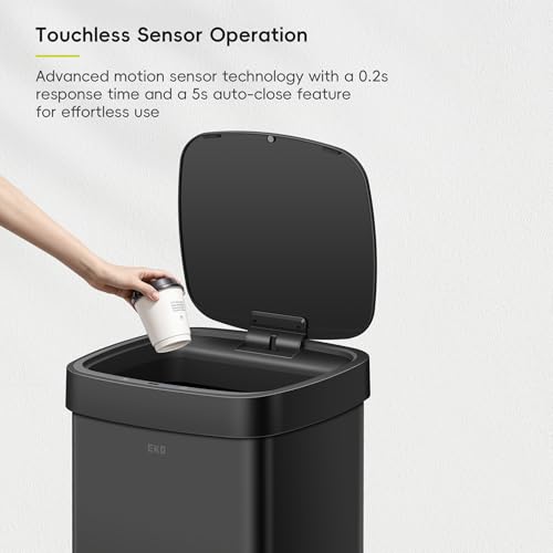 Touchless Motion Sensor Trash Can, 13.2 Gallon, Brushed Stainless Steel K748461