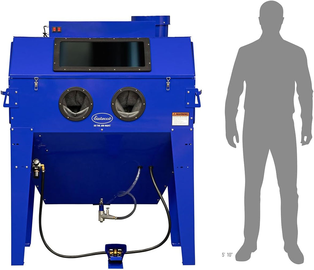 Sand Blasting Cabinet Kit for Paint Removal, Rust Removal, Metal Restoration F4706