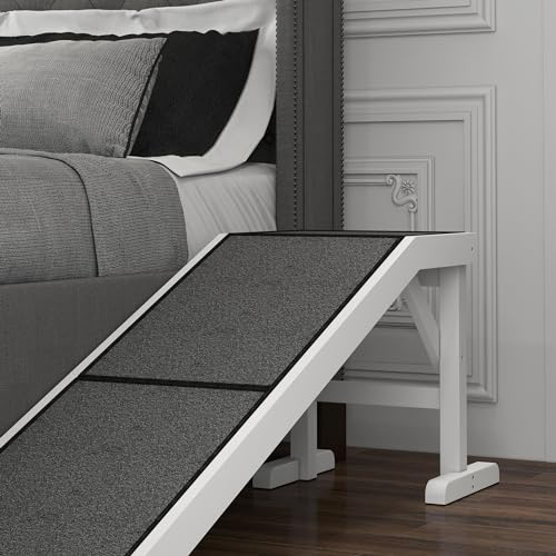 Dog Ramp for Bed with Non-Slip Carpet and Top Platform S85728