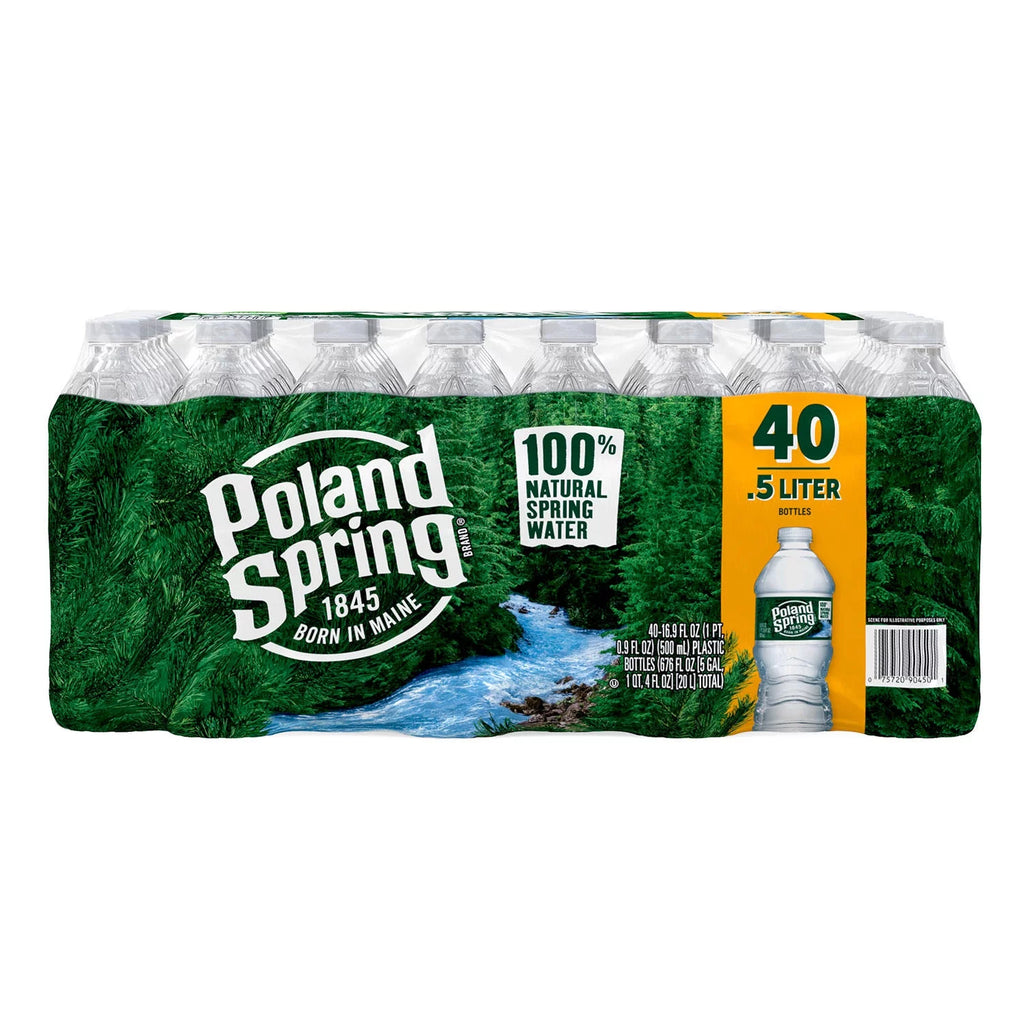 Natural Spring Water, 16.9 Fl Oz, 40 Count Y9079