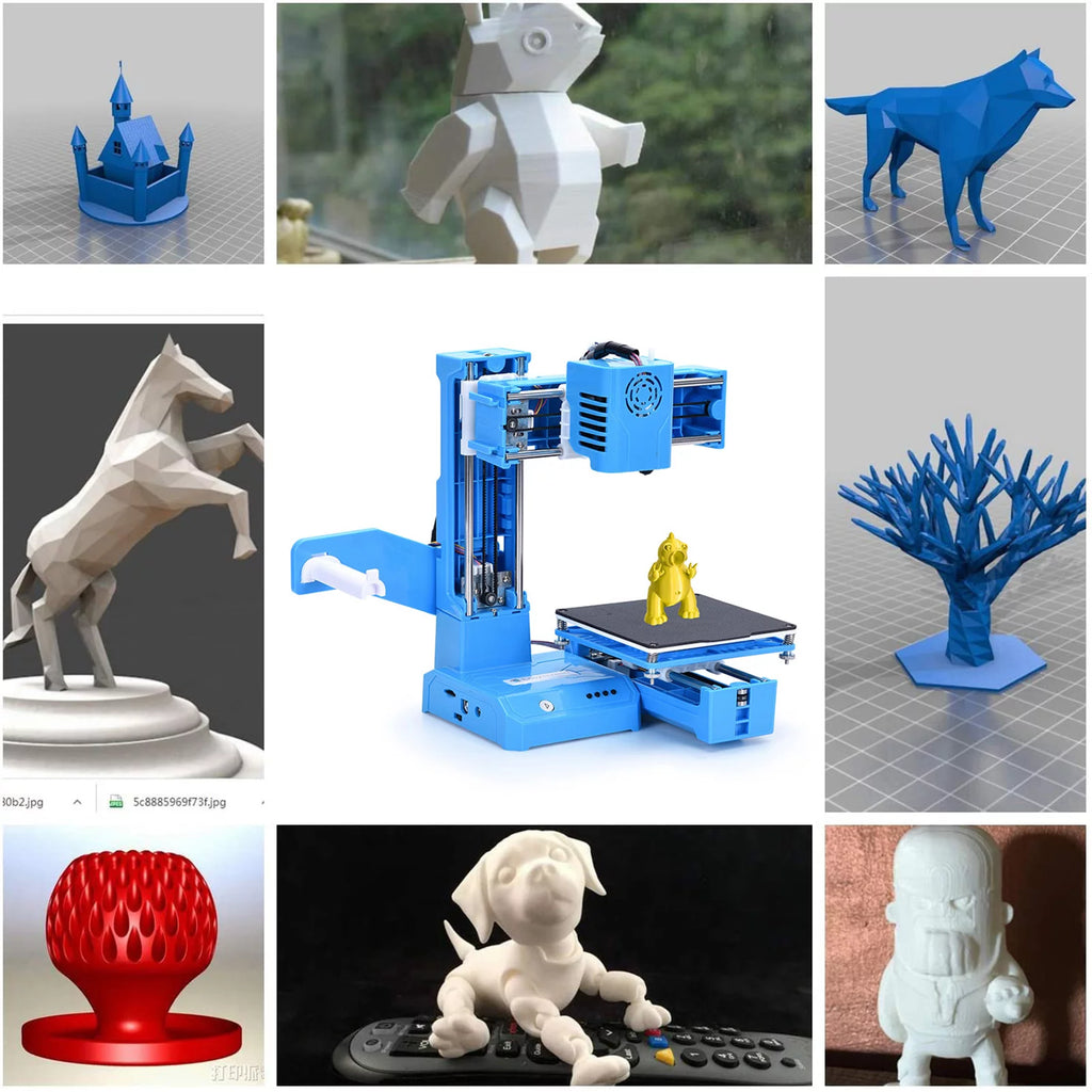 Mini 3D Printer for Kids and Beginners, 100x100x100mm K883294