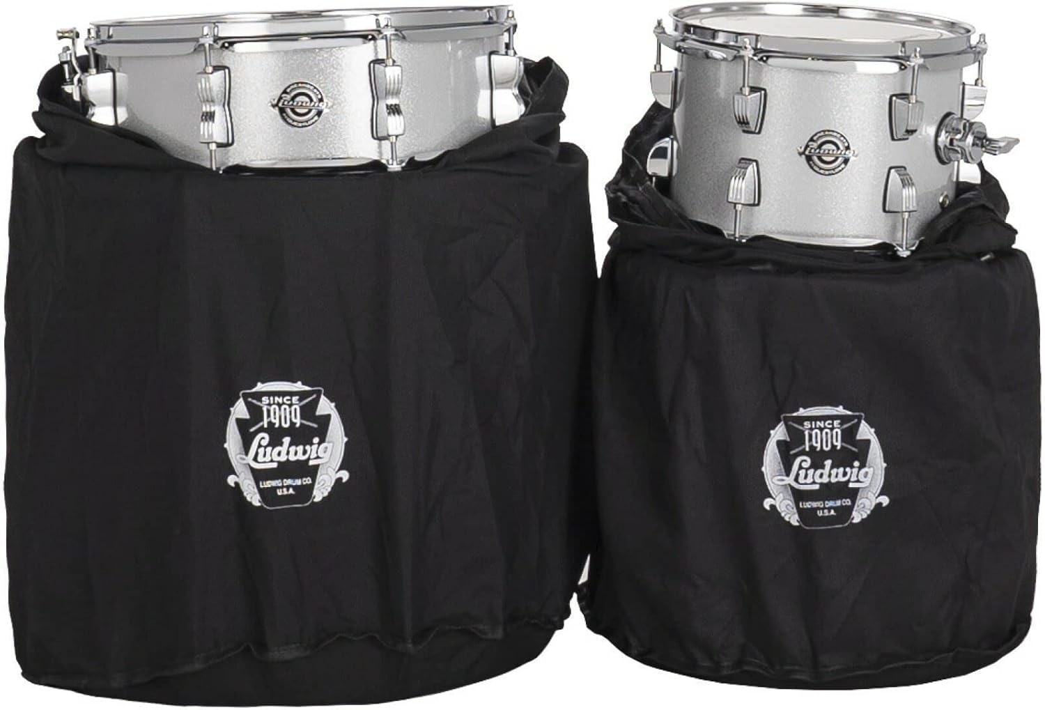 4-Piece Drum Set Shell Pack, Silver Sparkle B485