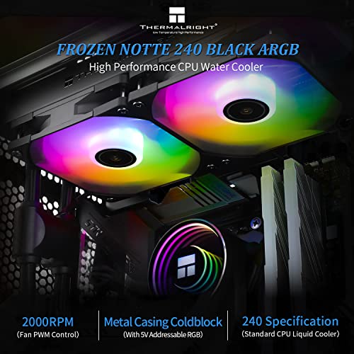 240mm ARGB Water Cooling CPU Cooler with Dual PWM Fans A30250