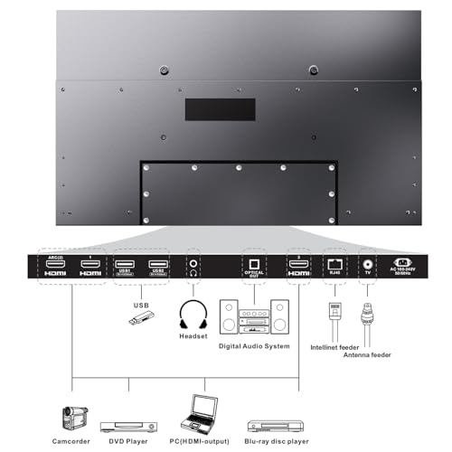 Outdoor TV 55 inch 4K Weatherproof Television for Outside J6266