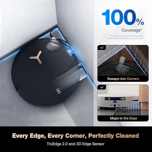 Robot Vacuum and Mop, 18500Pa Suction, Auto-Lift, Self-Emptying X838