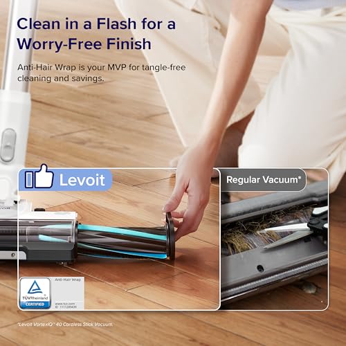 Cordless Stick Vacuum Cleaner with Tangle-Resistant Design, 50 Min Runtime N80748
