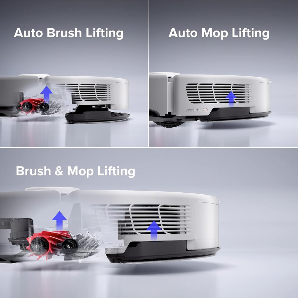Robot Vacuum and Mop, Auto-Drying, Self-Washing, 6000Pa Suction T734