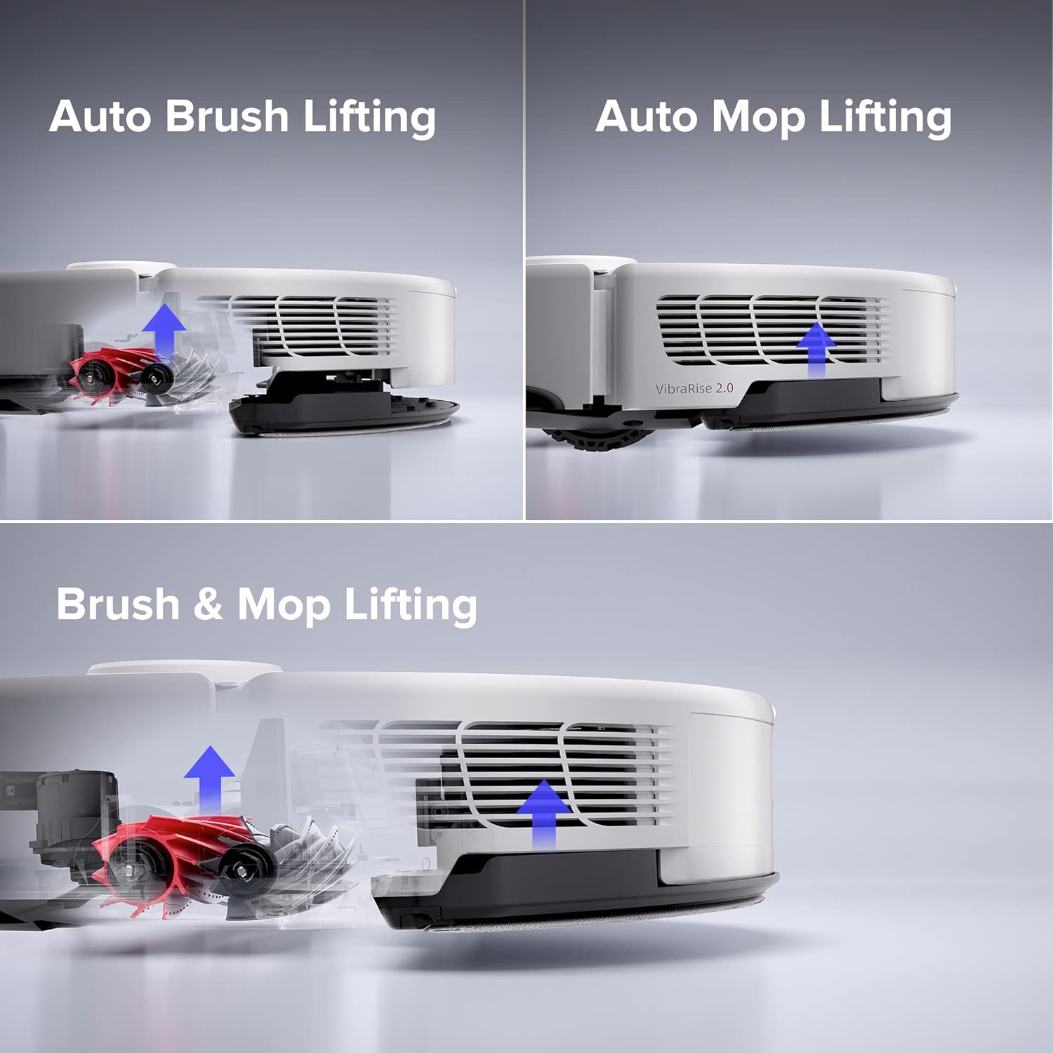 Robot Vacuum and Mop, Auto-Drying, Self-Washing, 6000Pa Suction T734