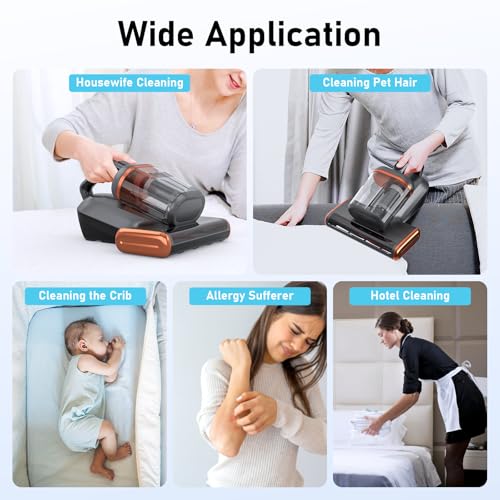 Mattress Vacuum Cleaner with 15Kpa Suction, UV and Ultrasonic for Sofa and Bed S5779
