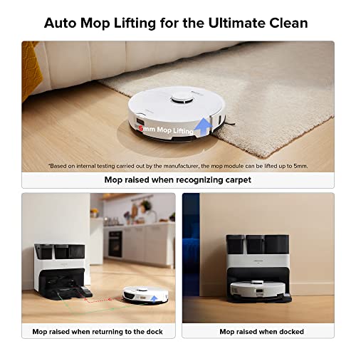 Robot Vacuum and Mop Combo, Self Drying, Self Washing W34594