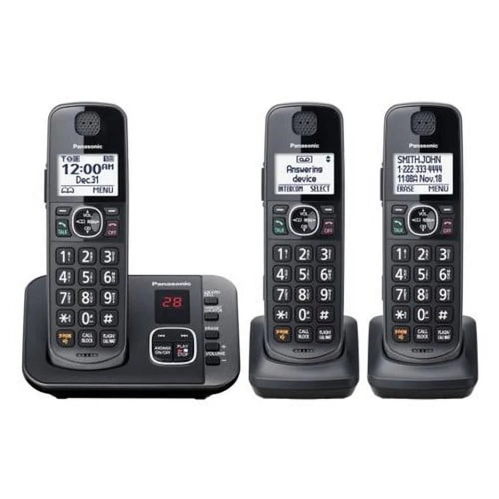 Cordless Phone 3 Handset Black K31908