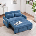 Harper & Bright Designs 3 in 1 Convertible Sleeper Sofa Bed, Modern Velvet Loveseat Futon Sofa Couch w/Pullout Bed, Love Seat Lounge Sofa, for Living Room, Gray