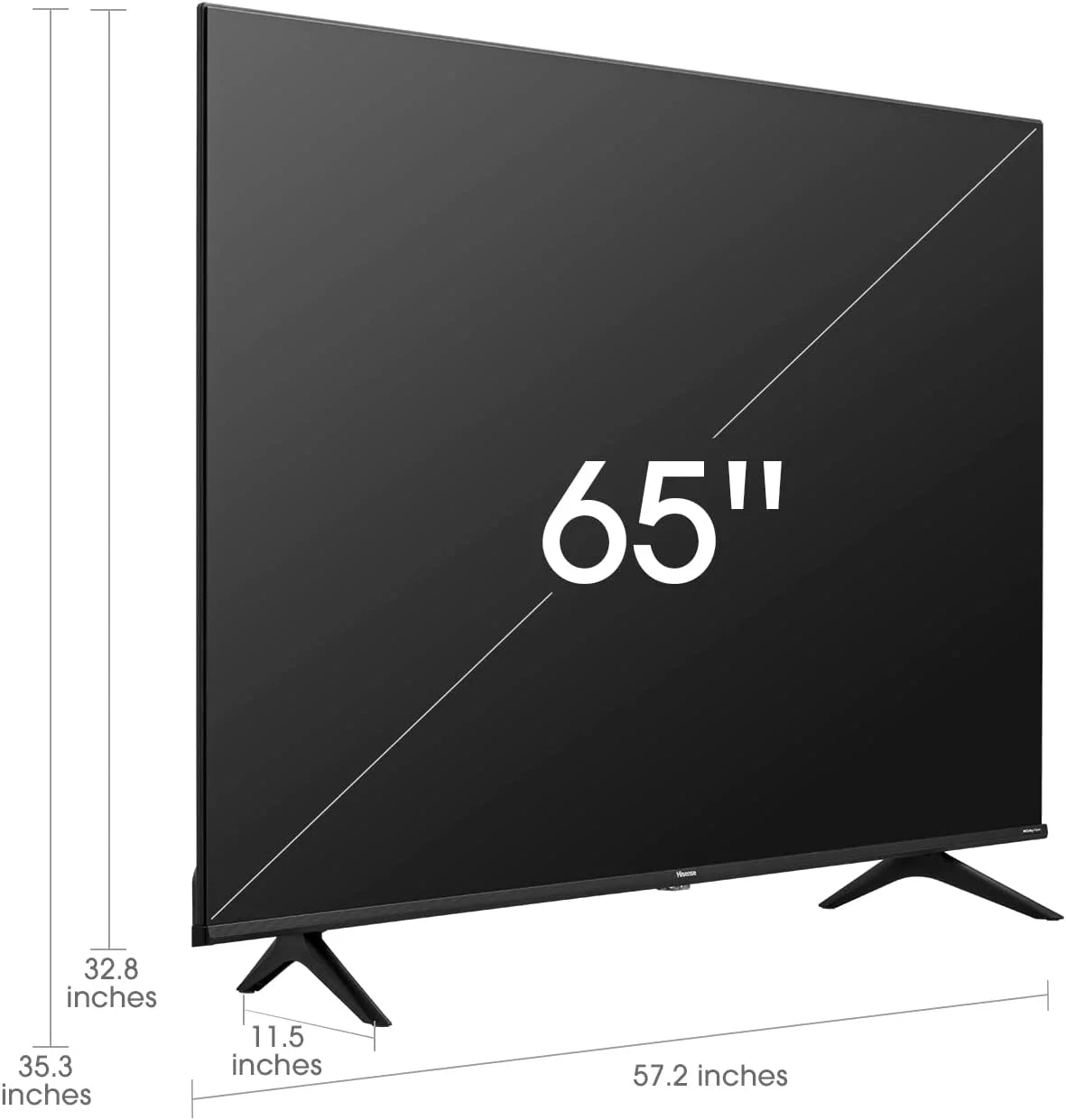 65-Inch 4K UHD Smart TV with AI Upscaler and Voice Remote Z96409