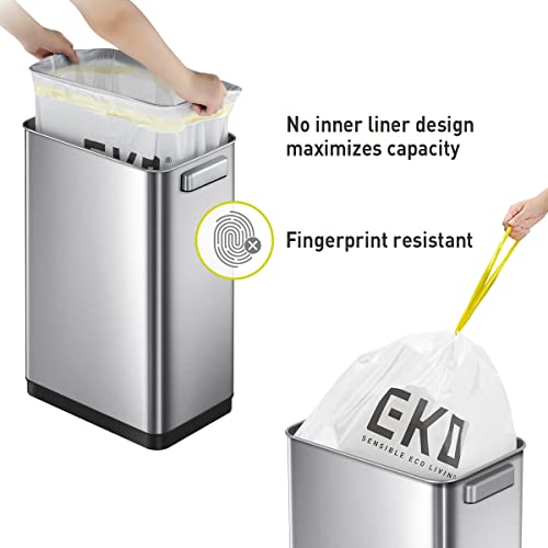 Touchless Motion Sensor Trash Can, 13.2 Gallon, Brushed Stainless Steel K748461