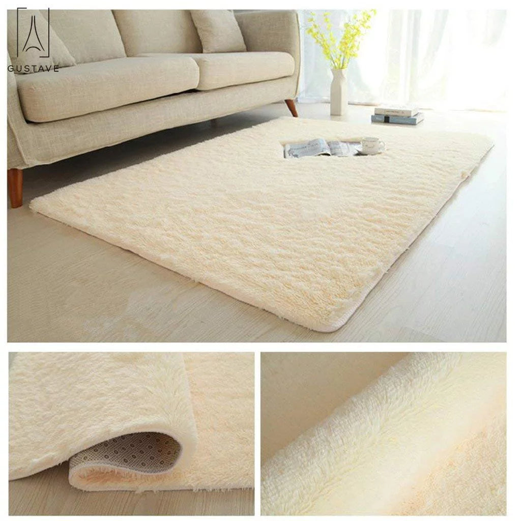 Large Fluffy Area Rug for Living Room Bedroom Home Decor, Beige P247315