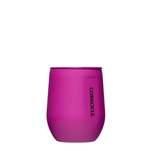 Insulated Stemless Wine Glass Tumbler, 12 oz, Stainless Steel, Powder Blue T624