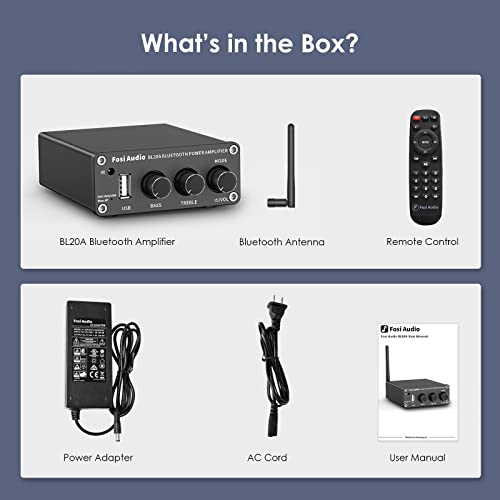 Bluetooth Stereo Amplifier for Home Speakers H814638