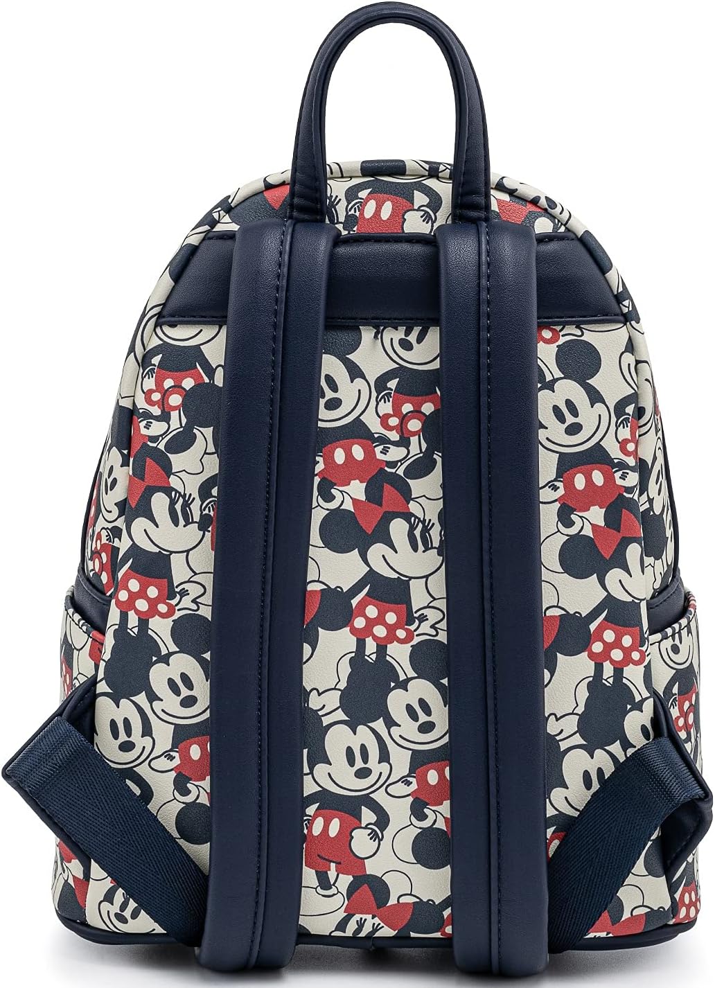 Disney Mickey Minnie Mouse Mini Backpack Handbag Red Navy O695