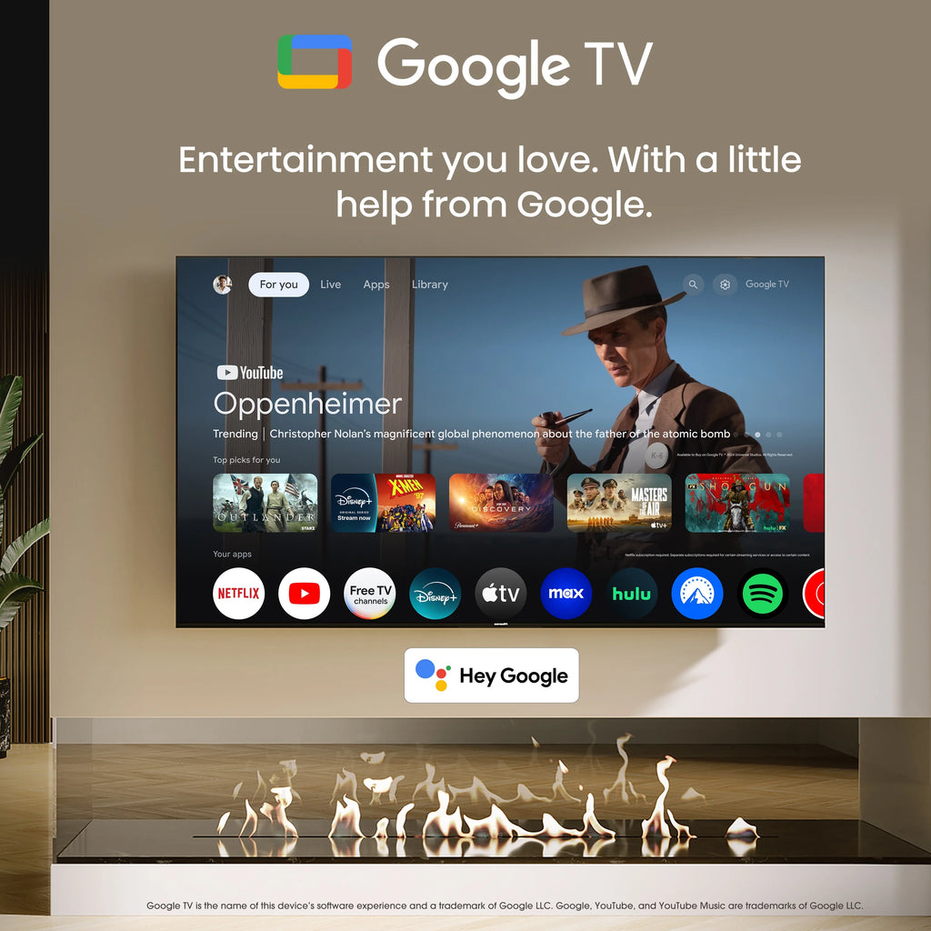 65-Inch 4K UHD Smart TV with AI Upscaler and Voice Remote Z96409