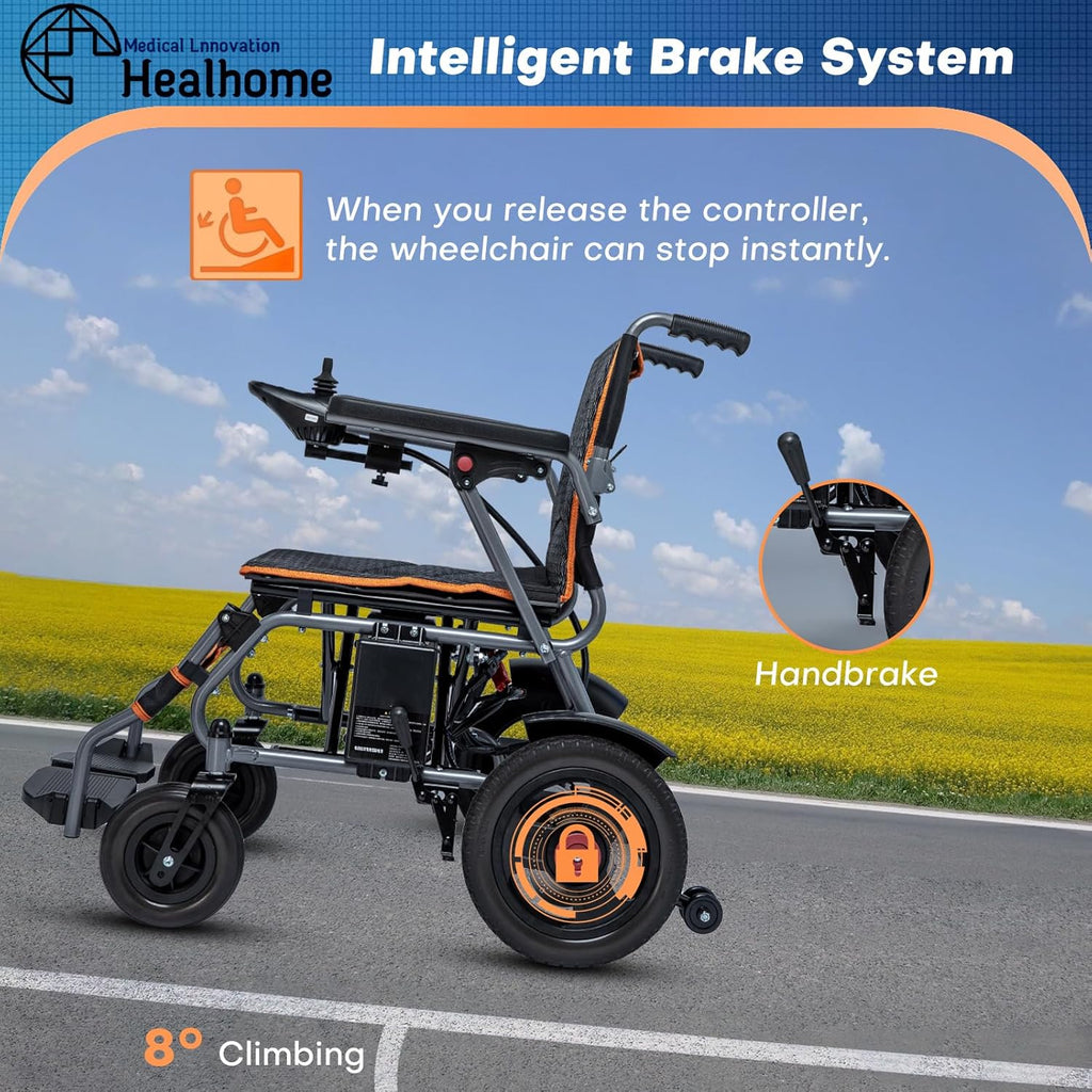 Portable Electric Wheelchair for Adults, Lightweight and Easy to Carry S9286
