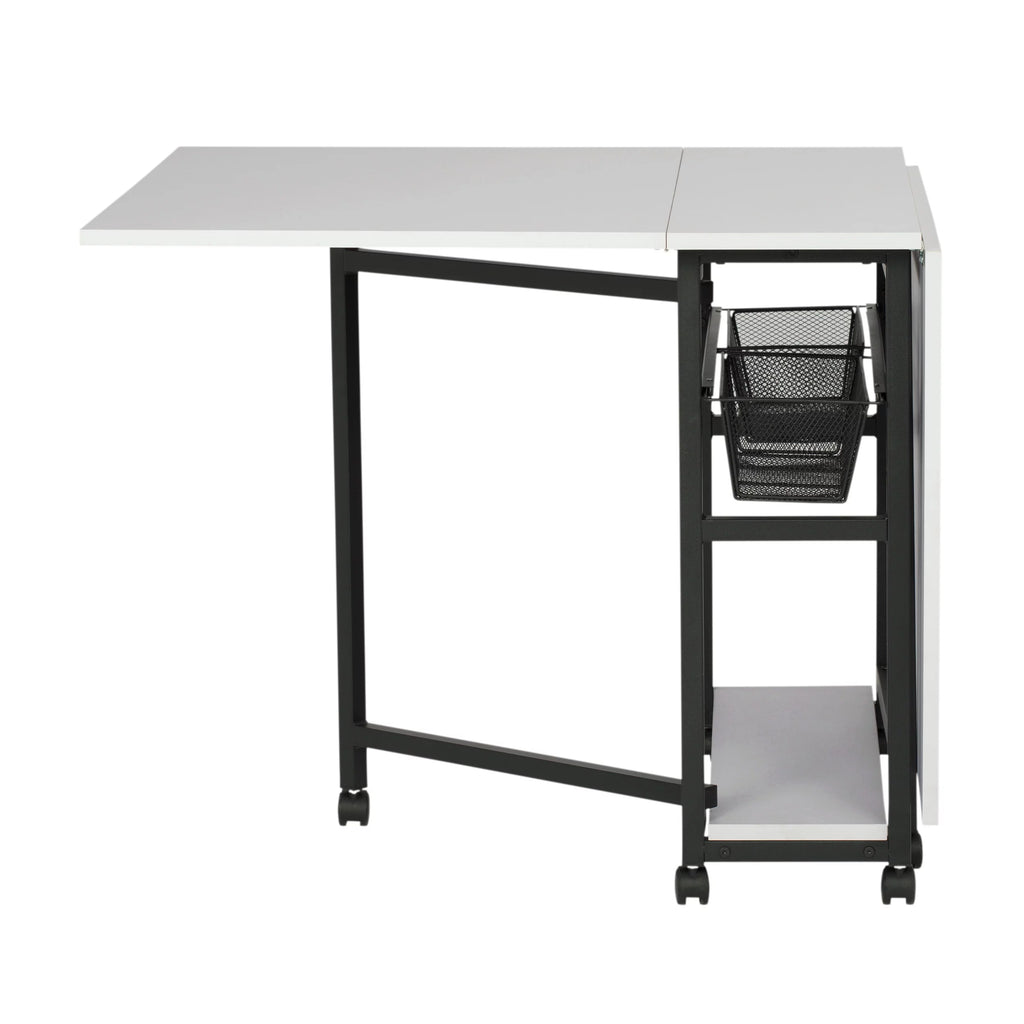 Mobile Fabric Cutting Table with Storage 30" H S462792