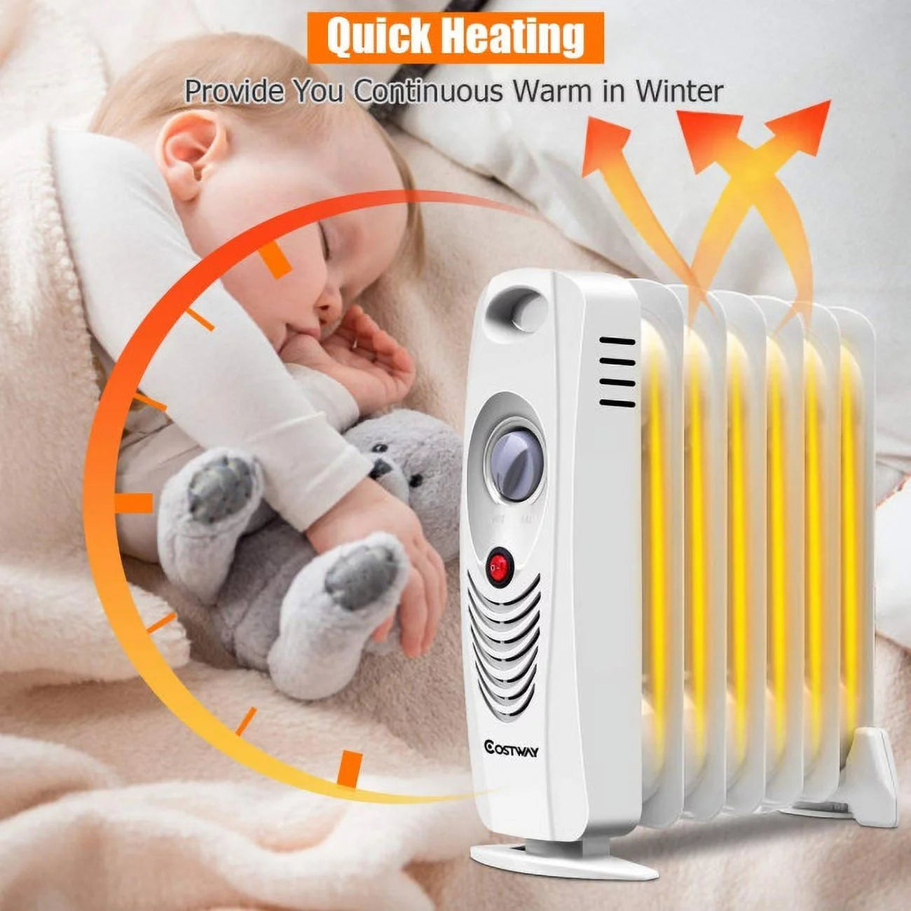 Portable Oil Filled Radiator Heater N334964