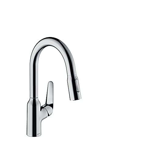 High Arc Kitchen Faucet with Pull Down Sprayer, Brushed Black E729