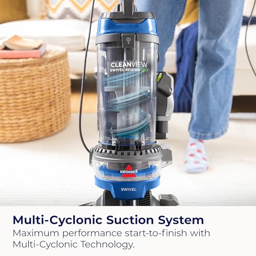 Upright Bagless Vacuum with Swivel Steering and Pet Hair Pick Up F23966