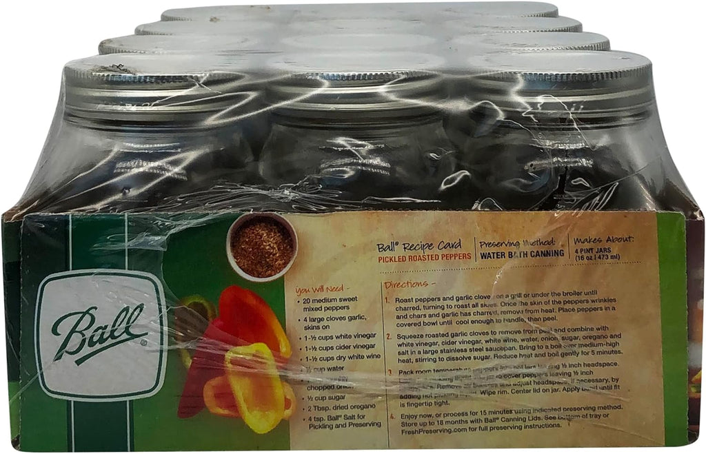 Pint Jar, Regular Mouth, Set of 12 (16 oz) M15525