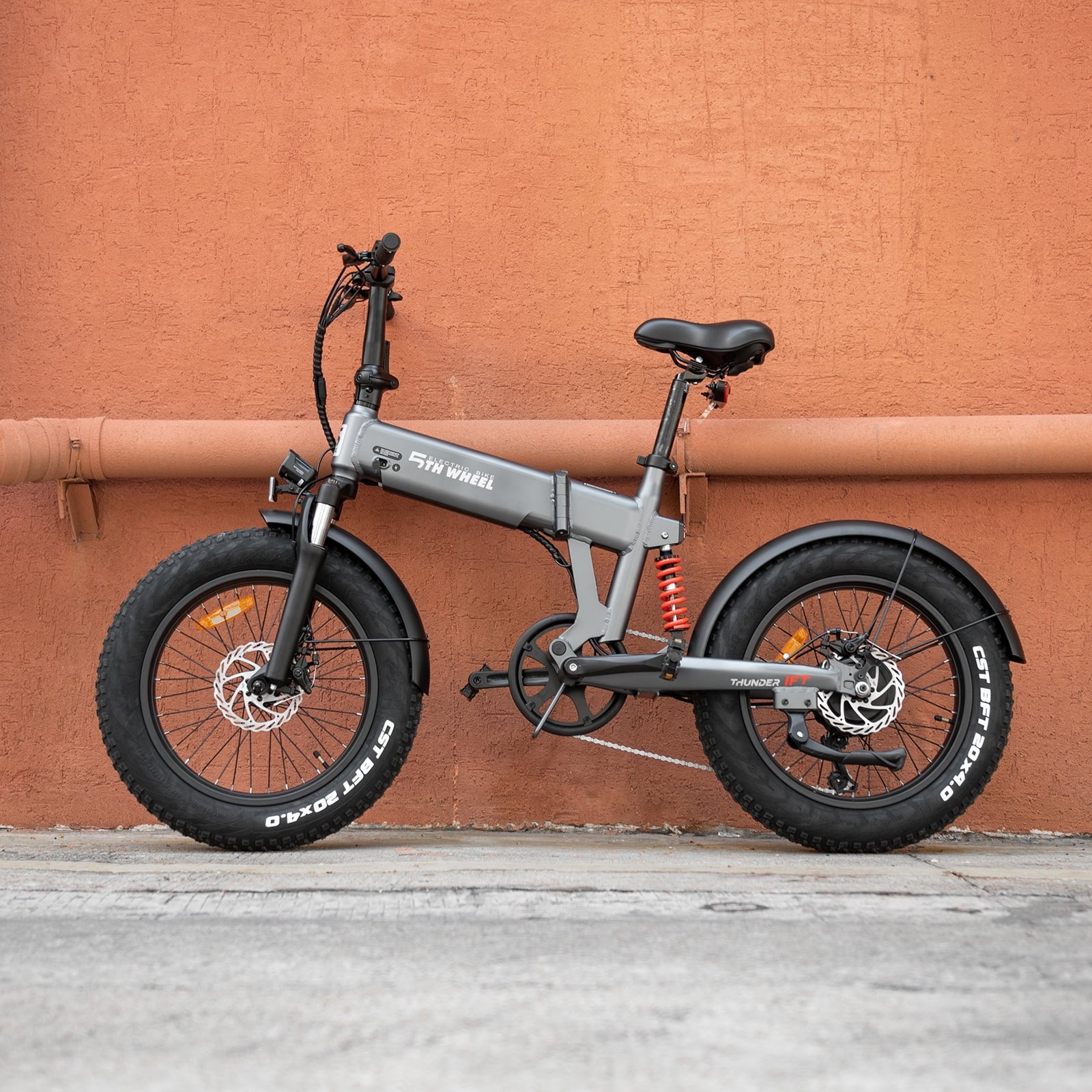 20" Fat Tire Foldable Electric Bike with 500W Motor and Removable Battery W7216