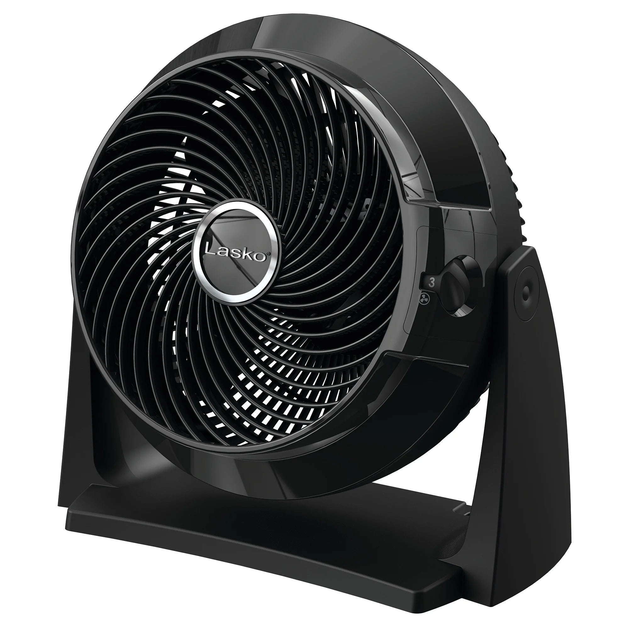Lasko Air Flexor 10" High Velocity Floor Fan, Wall Mount Option, 15.6" H, Black, 3635, New