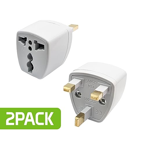 Universal Travel Adapter for International Use, 2 Pack E796125