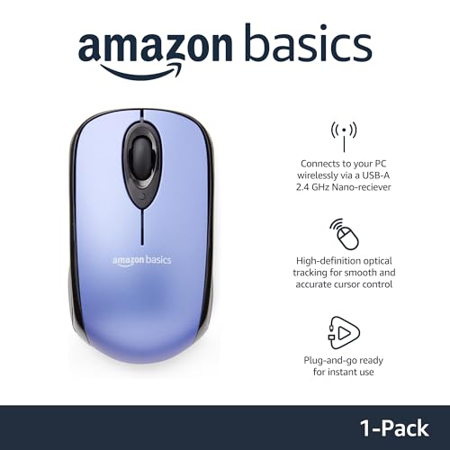 Wireless Optical Mouse with USB Nano Receiver, Black B899