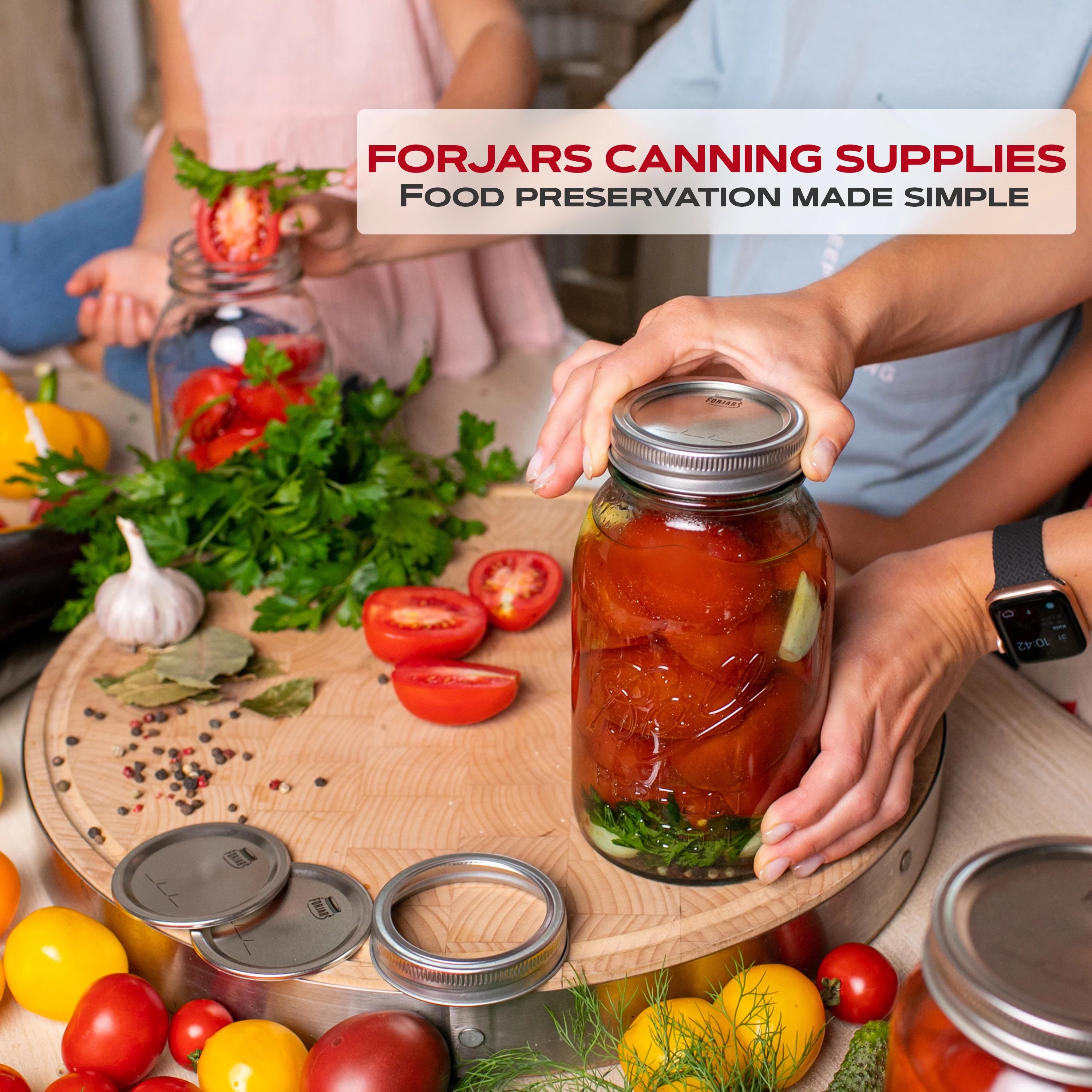Wide Mouth Canning Lids, 100-Pack M501844