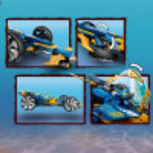 Ninja Sub Speeder Building Kit Amphibious Car Toy with Minifigures C462