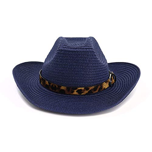 Western Cowboy Hat Sun Hat Cowgirl Summer Straw Hat Beach Cap