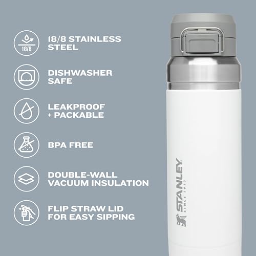 Insulated Stainless Steel Water Bottle 36 oz with Push Button Lid A883