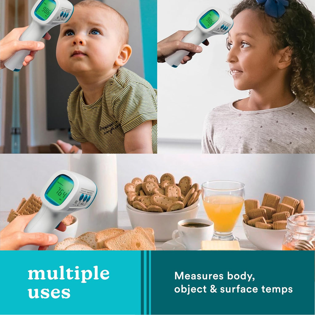 Non-Contact Infrared Forehead Thermometer with High-Fever Alert X393840