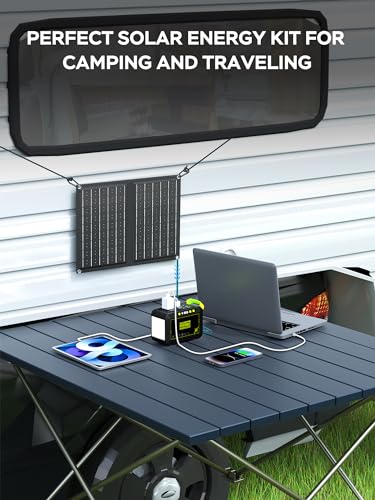 Portable Power Station 88Wh Camping Lithium Battery Solar Generator with AC Outlet S182630