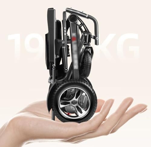 Foldable Electric Wheelchair for Adults, 360° Joystick Control, All Terrain, 300lbs Capacity K93530