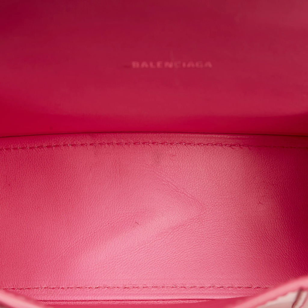 Pink Calf Leather Satchel N8969