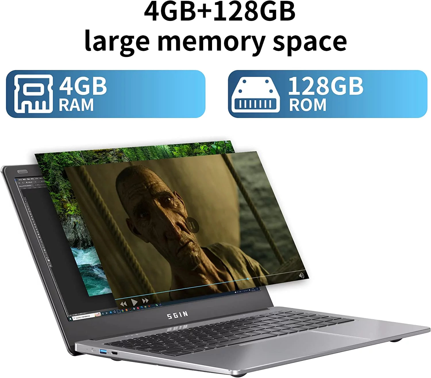 15.6 inch Laptop 4GB RAM 128GB SSD Windows 11 O7848