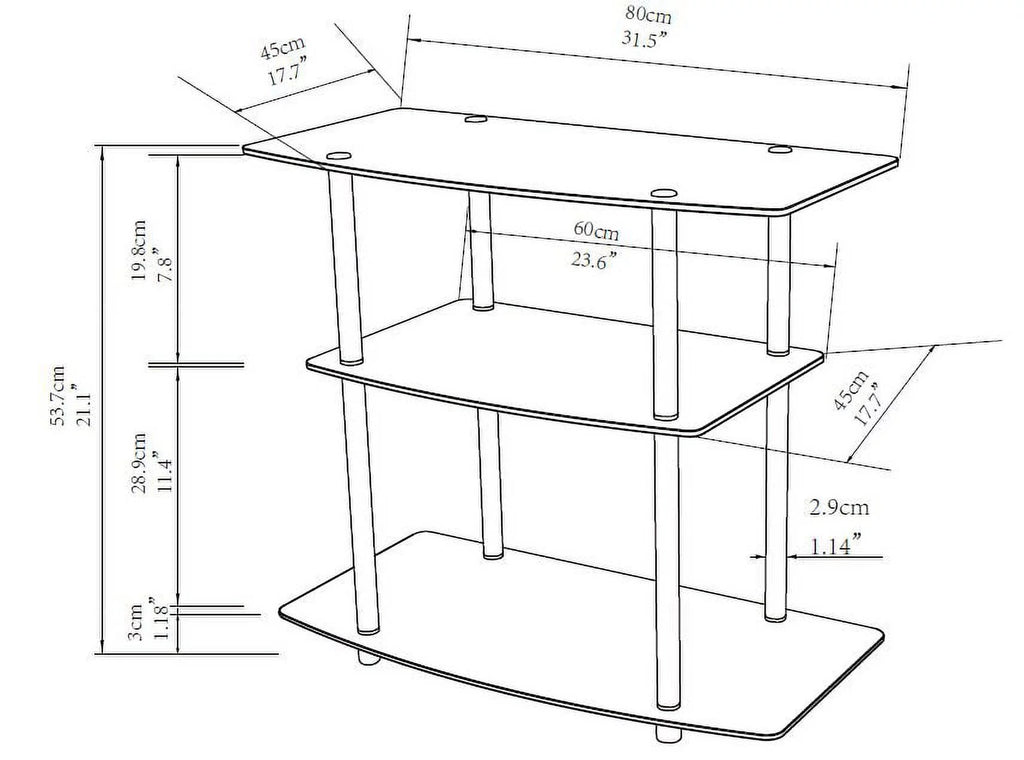 Glass TV Stand M54162